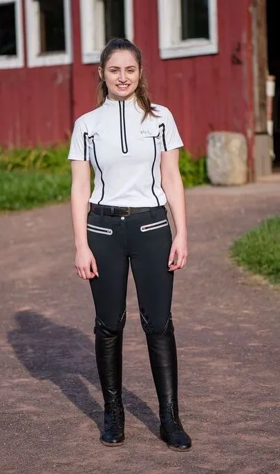 Equine Couture Ibiza knie rijbroek zwart dames siliconen