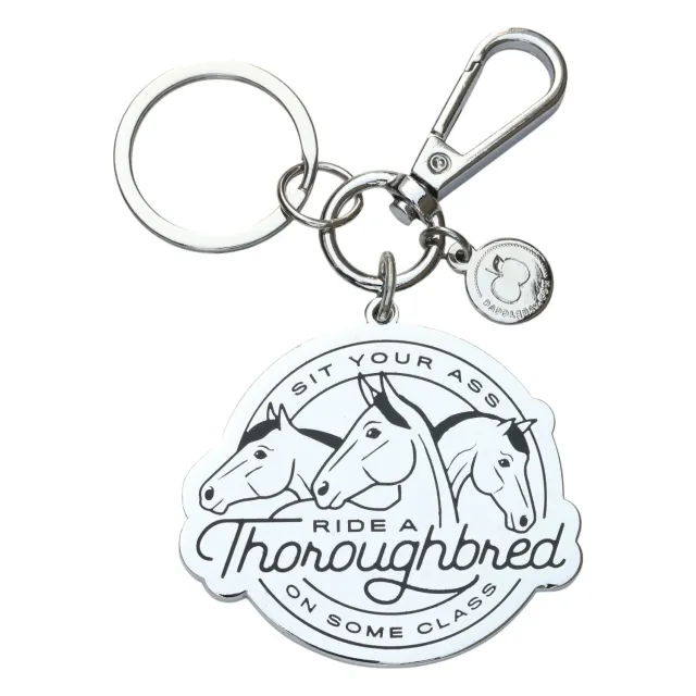 Dapplebay Ride A Thoroughbred sleutelhanger volbloed cadeau