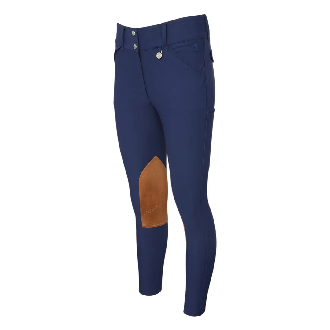 Dapplebay Sport Knee Patch rijbroek navy compressie