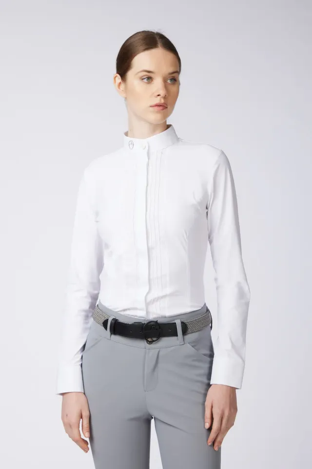 Vestrum Nancy wedstrijdshirt dames optisch wit bi-elastic