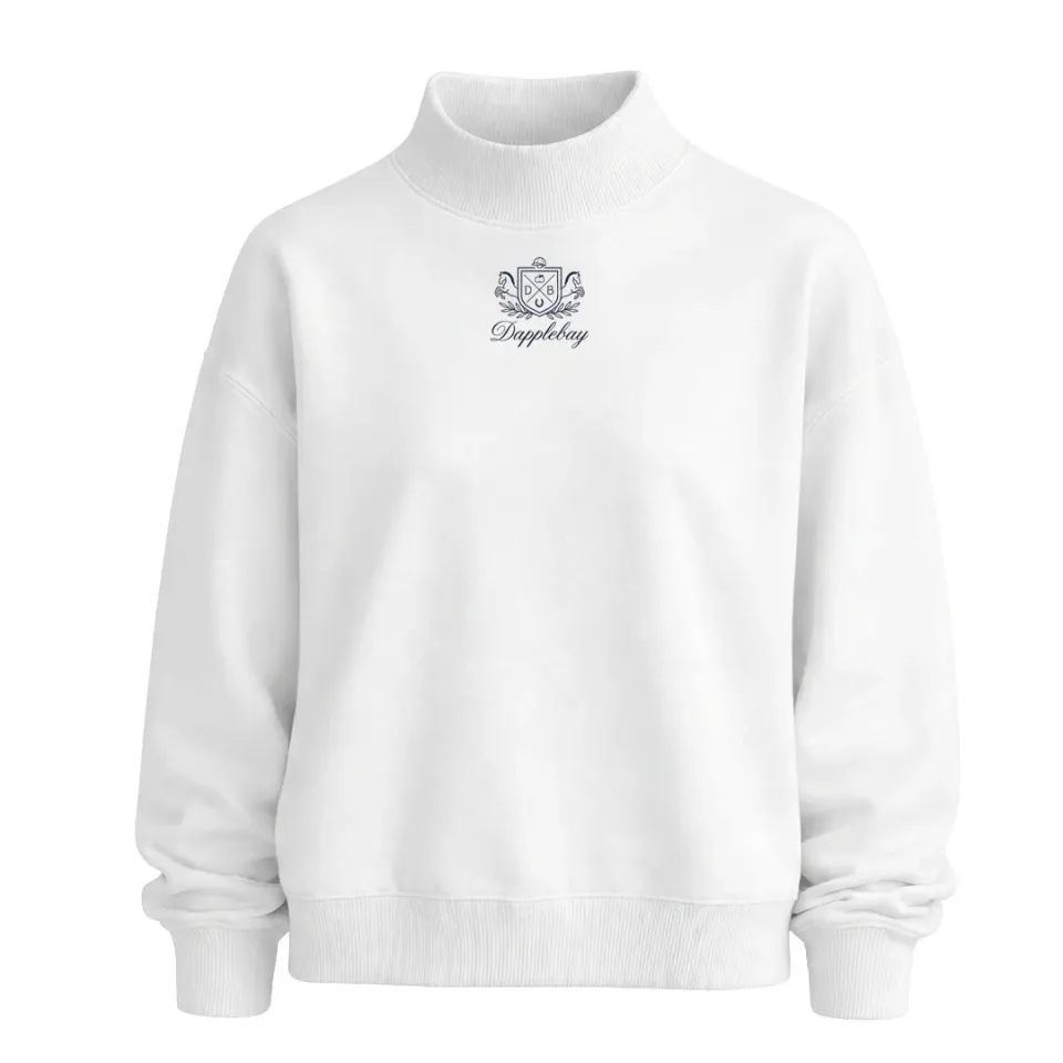 Dapplebay Expensive Difficult mockneck trui wit katoen