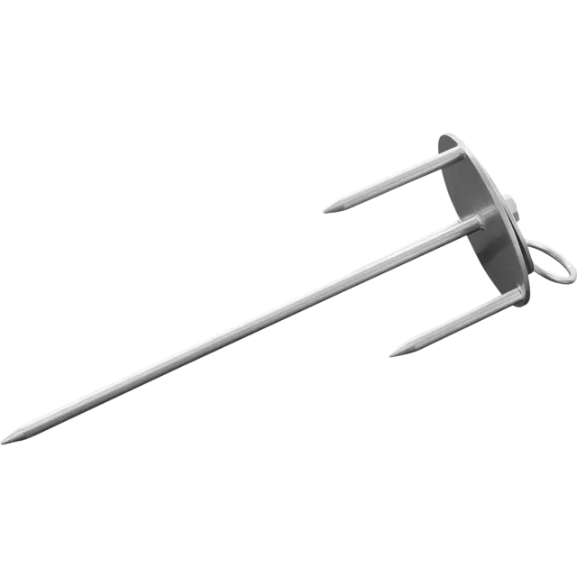 HS Sprenger uitloopblok grondpen 40 cm rvs hond