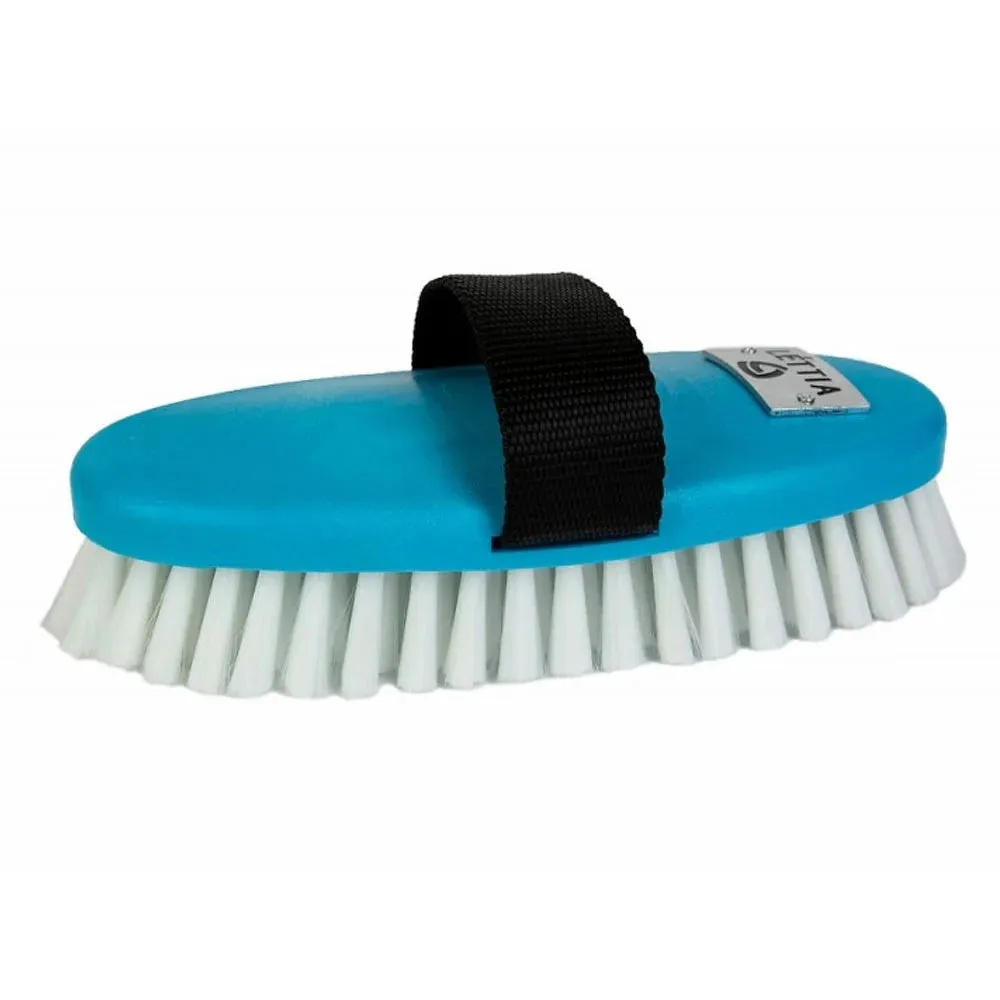 Lettia Body Brush paardenborstel Paars kunststof rug