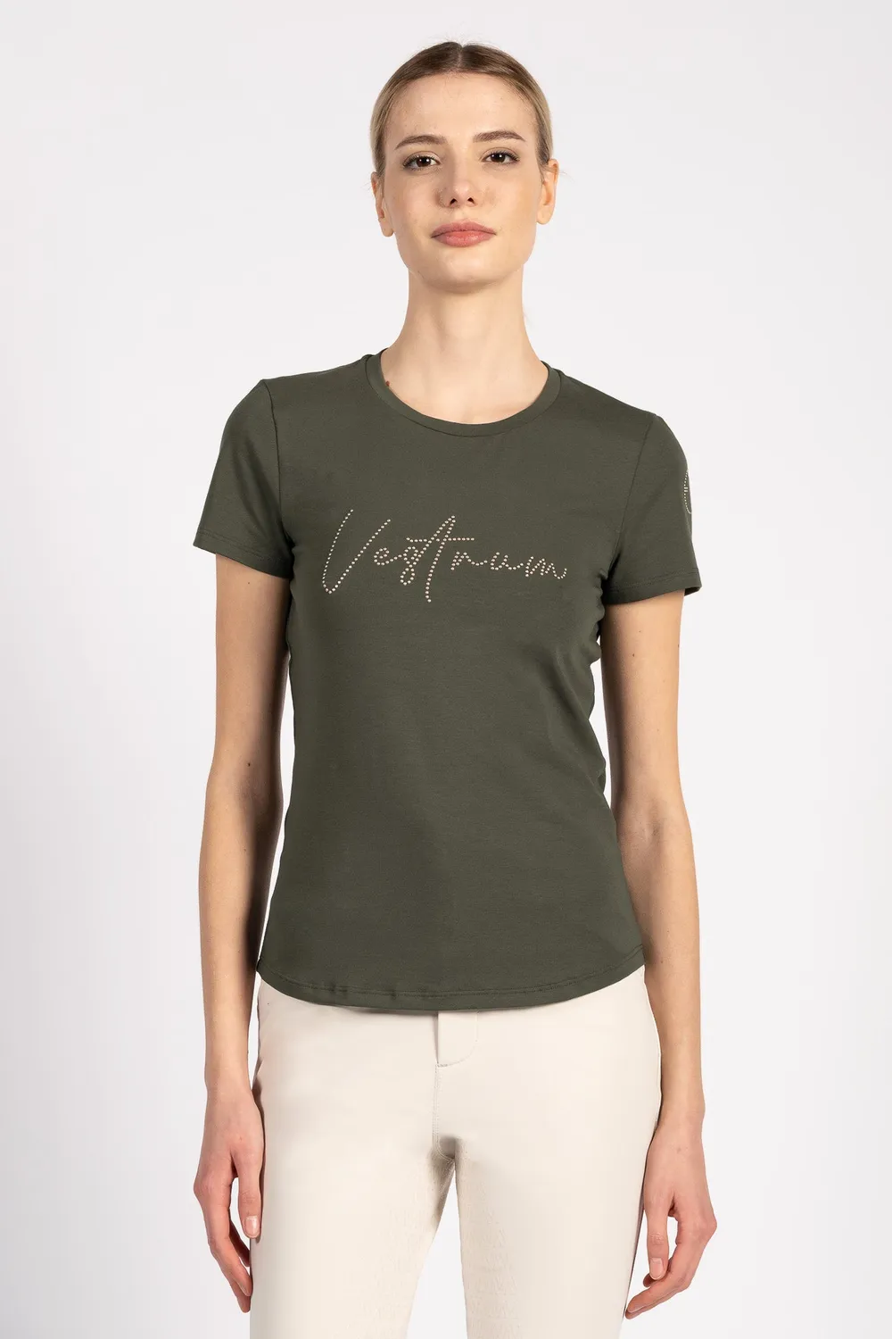Vestrum Chantilly T-shirt dames wit strass