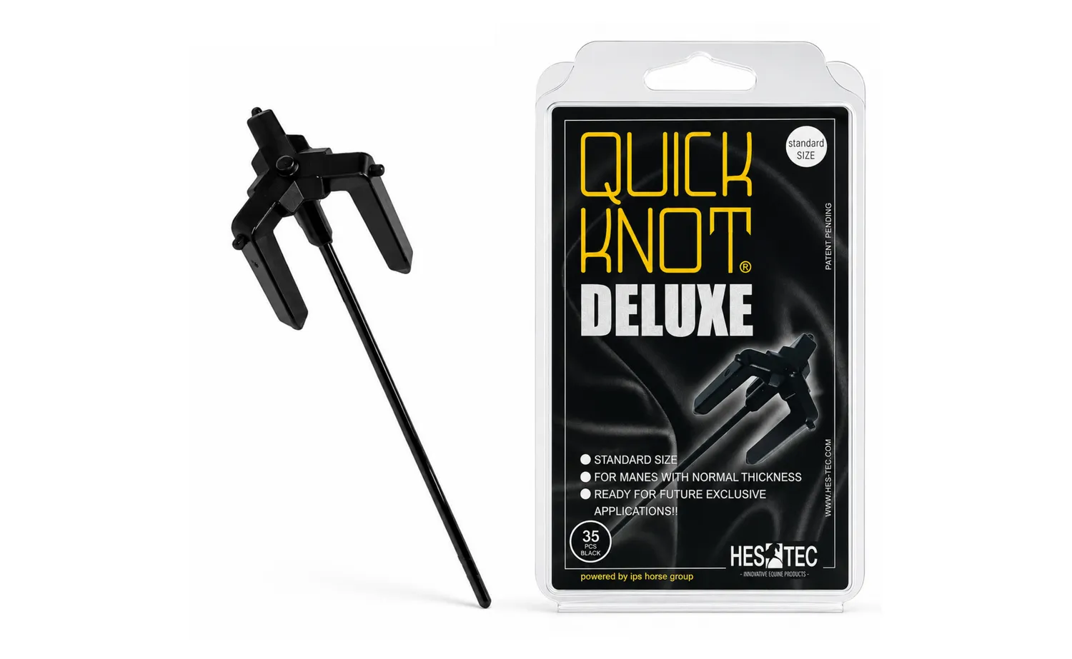 Quick Knot Deluxe Standaard vlechtclips zwart dunne manen