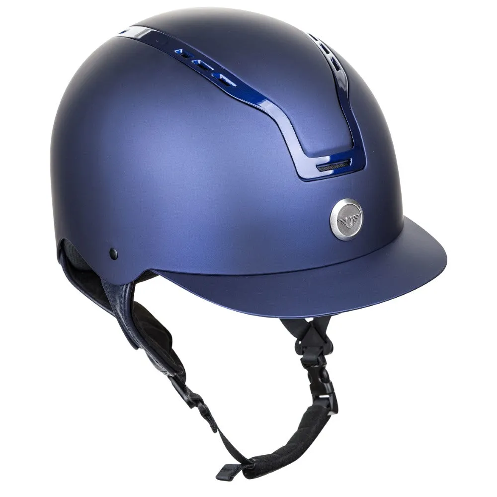 TuffRider Essential rijhelm navy mat ventilerend