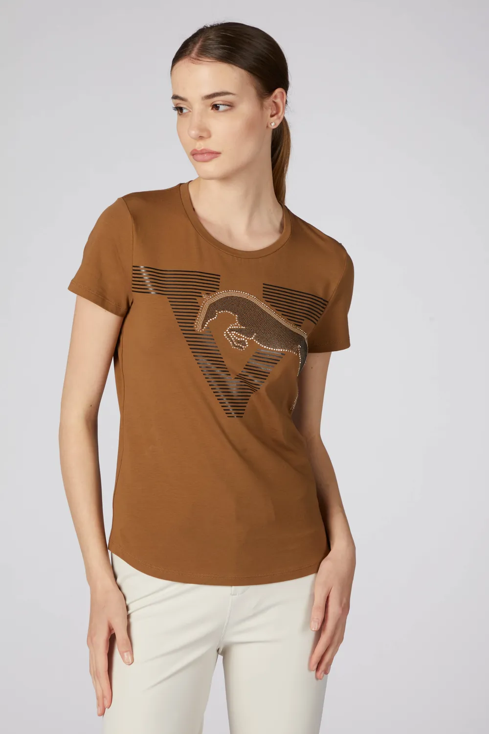 Vestrum Interlaken t-shirt dames katoen paardenprint