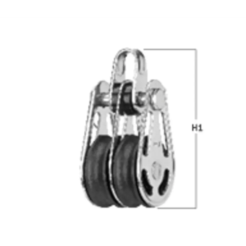 Herm Sprenger Gleitlager Blok 6 mm 2-schijfs met beugel