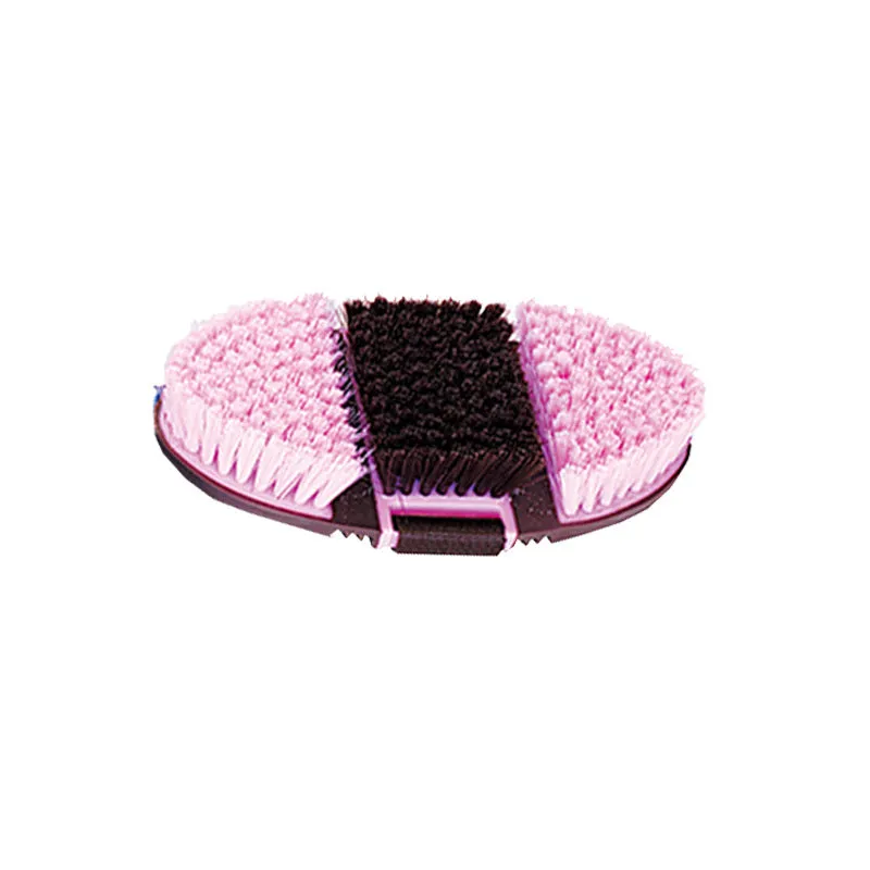 TuffRider Flex poetsborstel roze-zwart flexzones