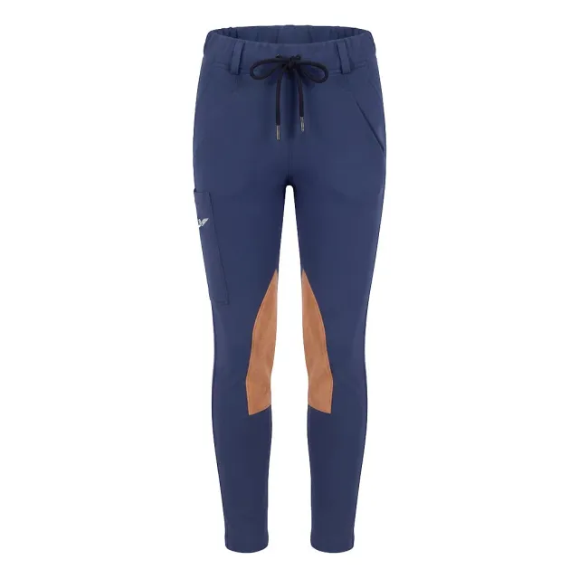 TuffRider Cotton Naturals Schoolers kinderrijbroek Navy