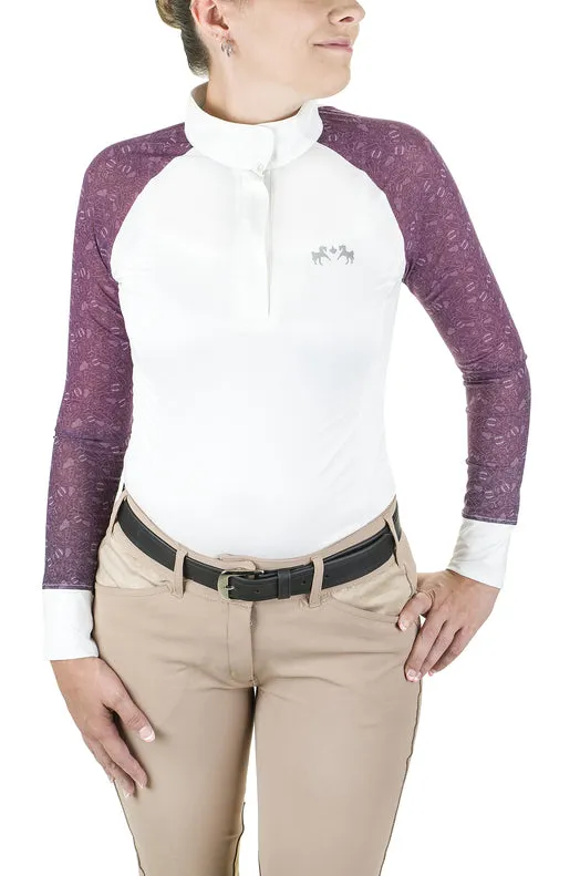 Equine Couture Smyrna showshirt lange mouw Daisy UV