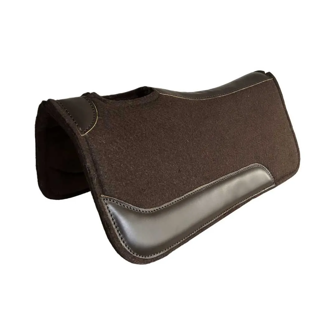 TuffRider Nomad western zadelpad vilt 24x24 zwart bruin