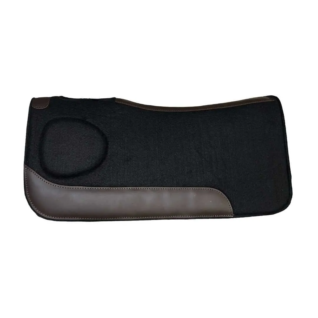 TuffRider Zenith Ease zadelpad zwart 32x32 polyester vilt