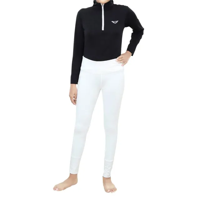 TuffRider Kirby Icefil zonneshirt zwart kids UPF50