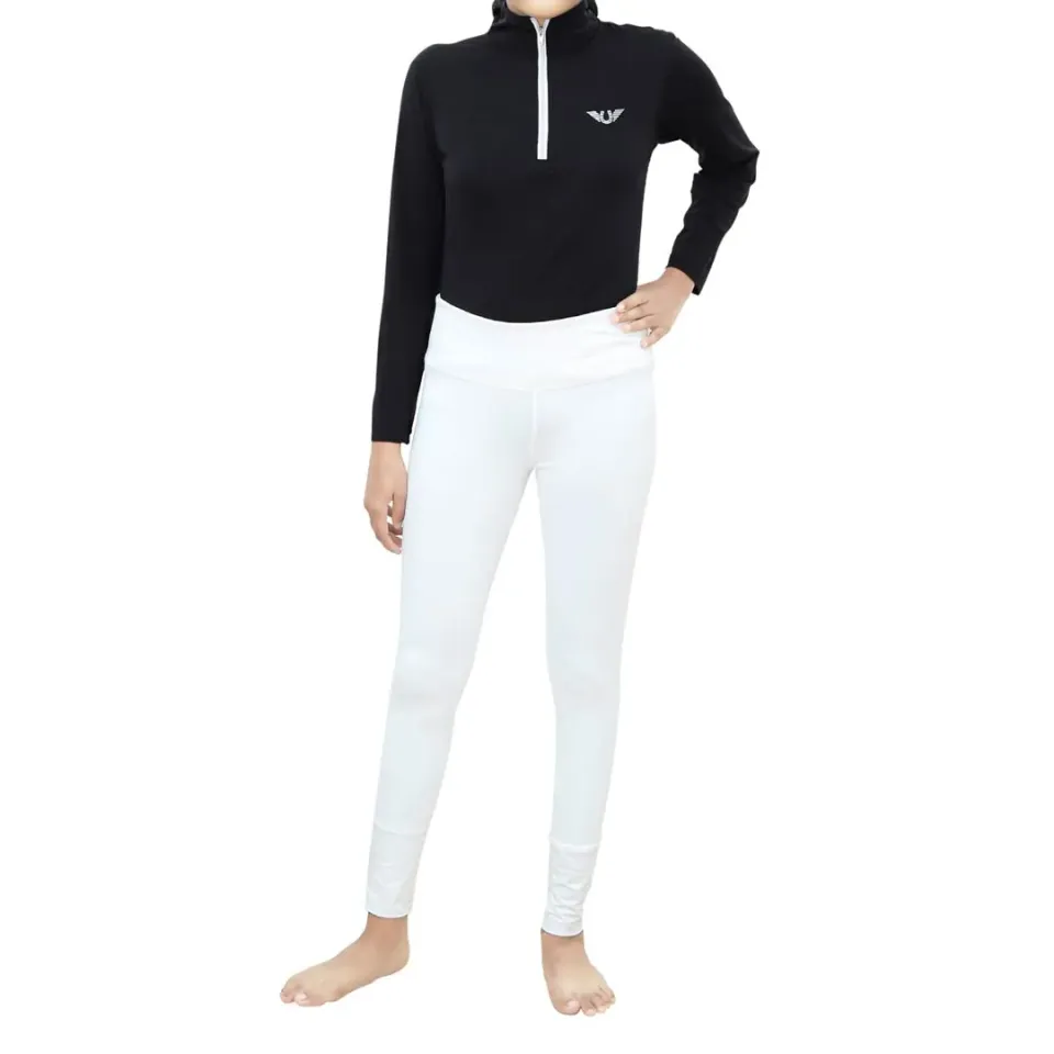 TuffRider Kirby Icefil zonneshirt zwart kids UPF50