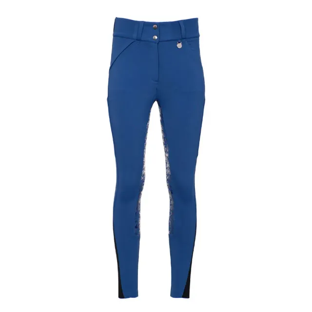 Dapplebay Toile Hybrid rijbroek navy full seat dames