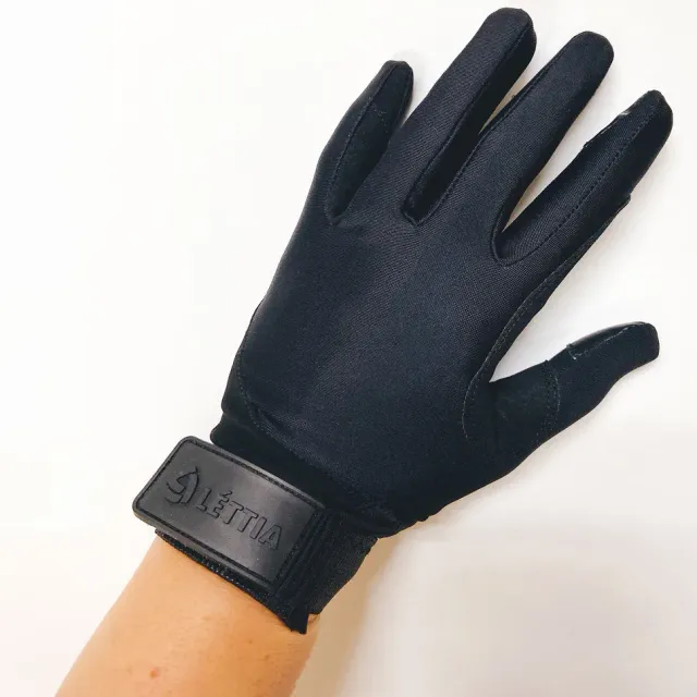 Lettia Shield kinder rijhandschoenen zwart small
