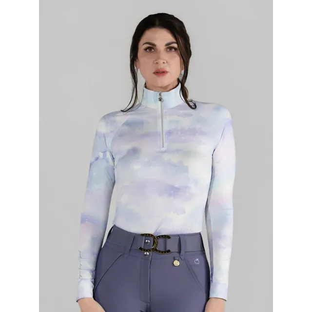 Dapplebay Opalite Skies rijshirt 1/4 zip lange mouw
