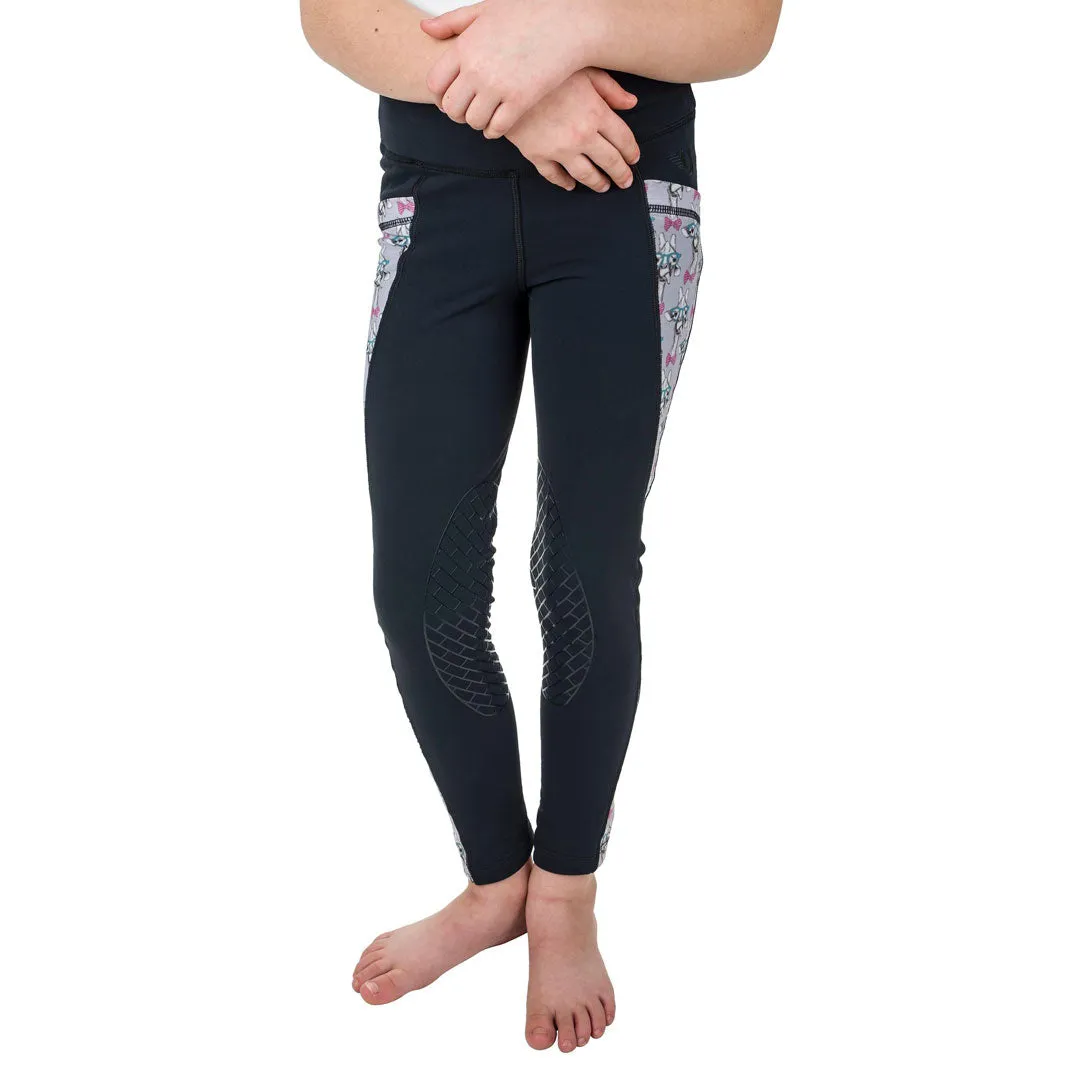 TuffRider Minerva kinder rijlegging Fat Pony print kniepatch