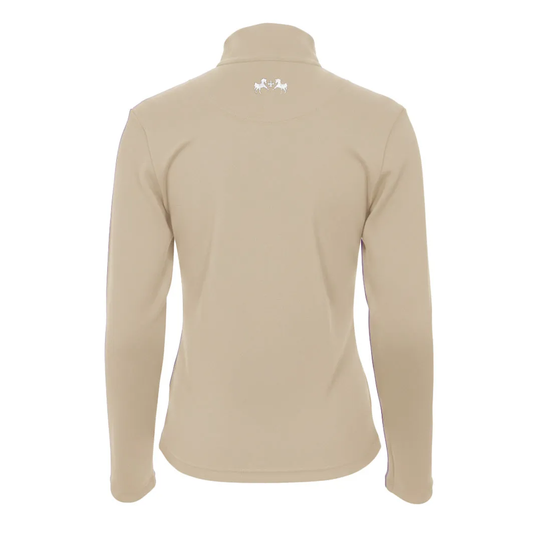 Equine Couture Thermal Turtleneck thermoshirt grijs stretch