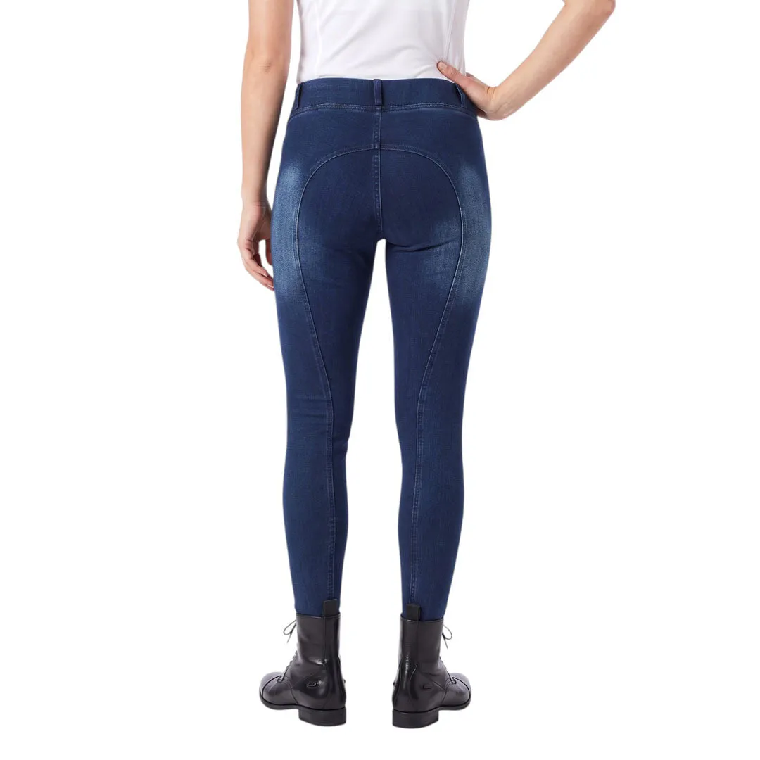 Equine Couture Denim rijlegging kniegrip telefoonvak denim M