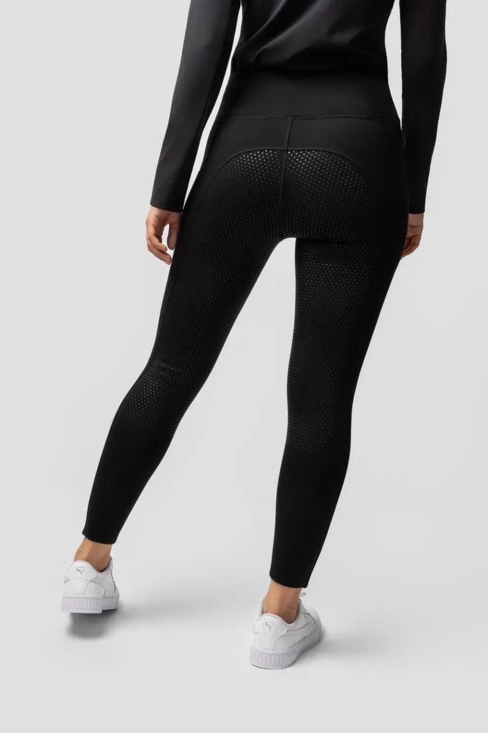 Horze Greta thermo rijlegging full grip black 32