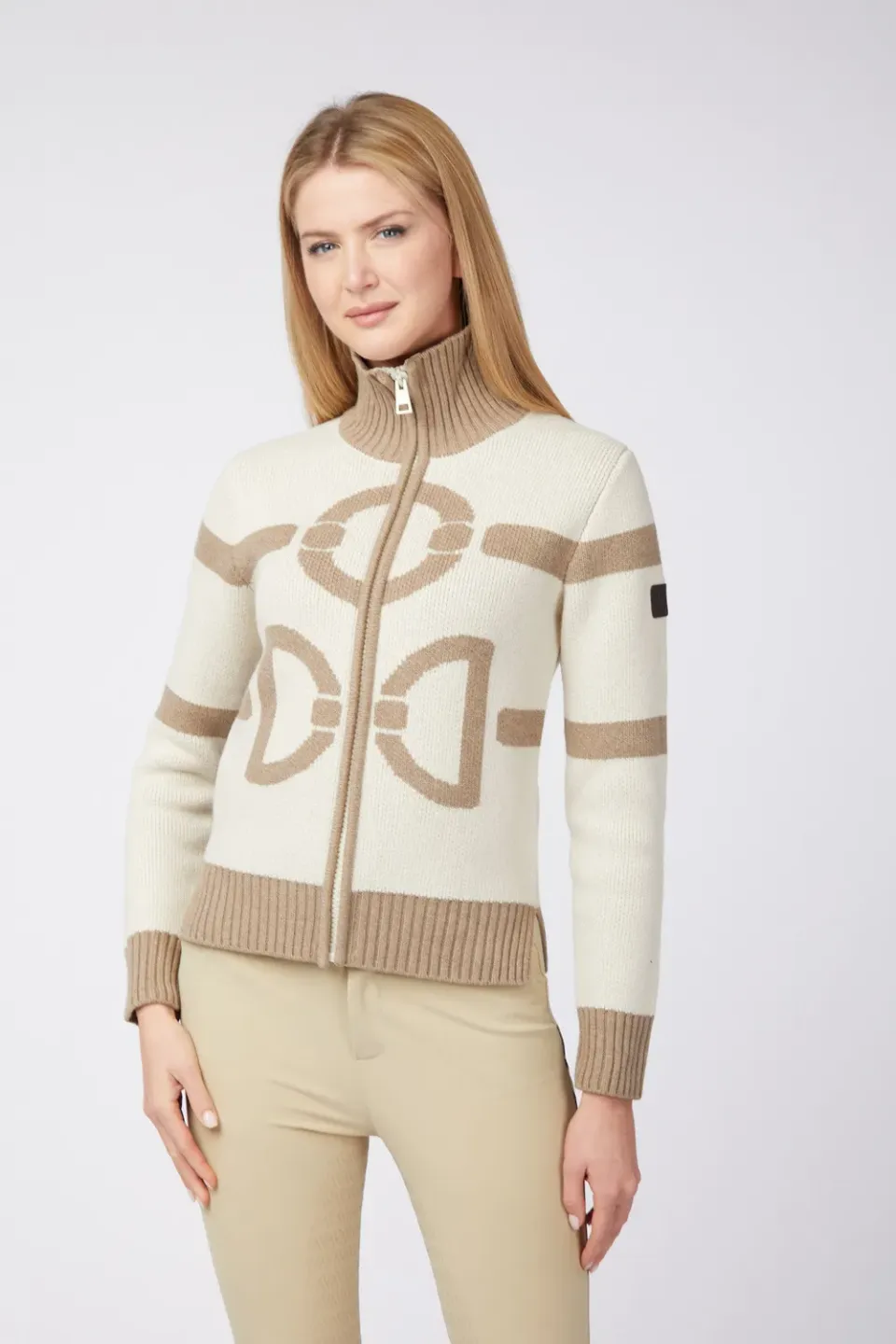 Vestrum Rennes dames trui met rits wol cashmere