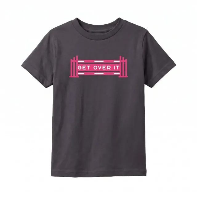 Dapplebay Get Over It t-shirt charcoal kids print