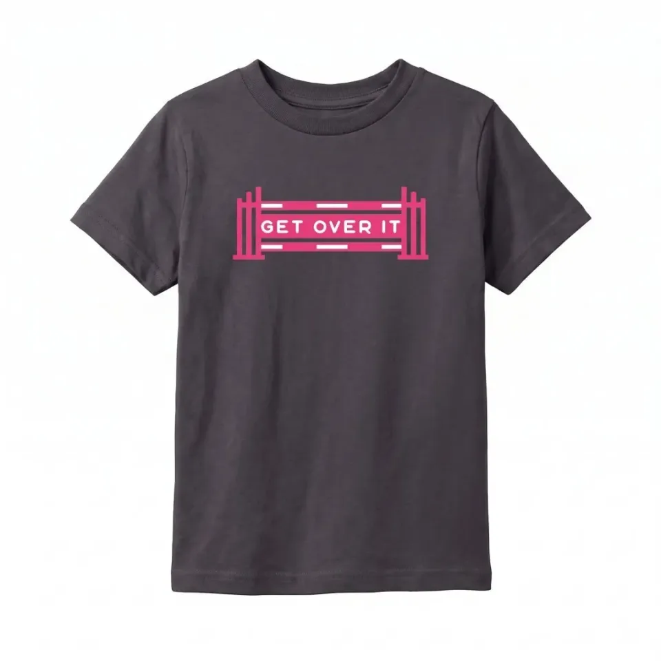 Dapplebay Get Over It t-shirt charcoal kids print