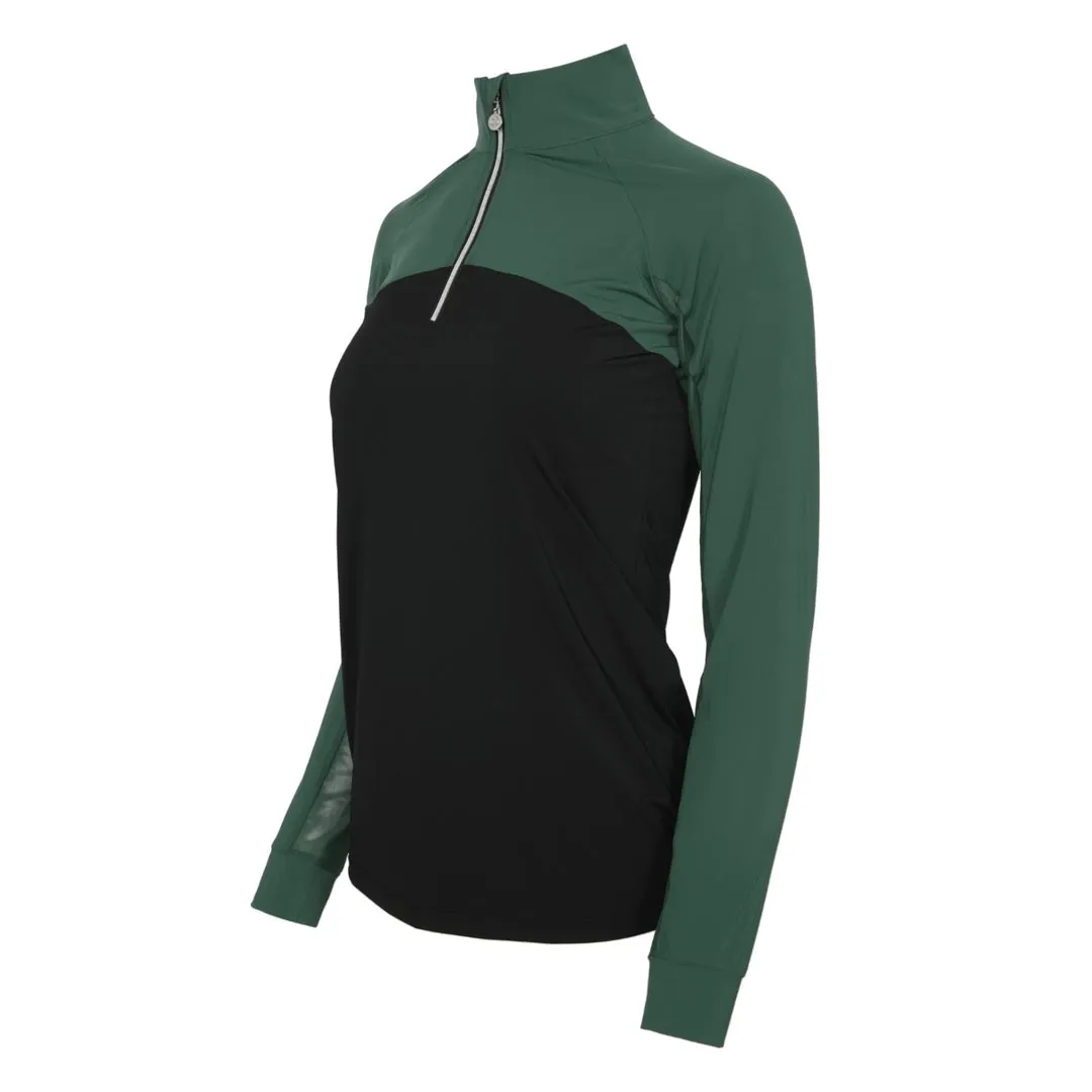 Dapplebay Lady Rijshirt 1/4 Zip Navy/Black Ice-Feel