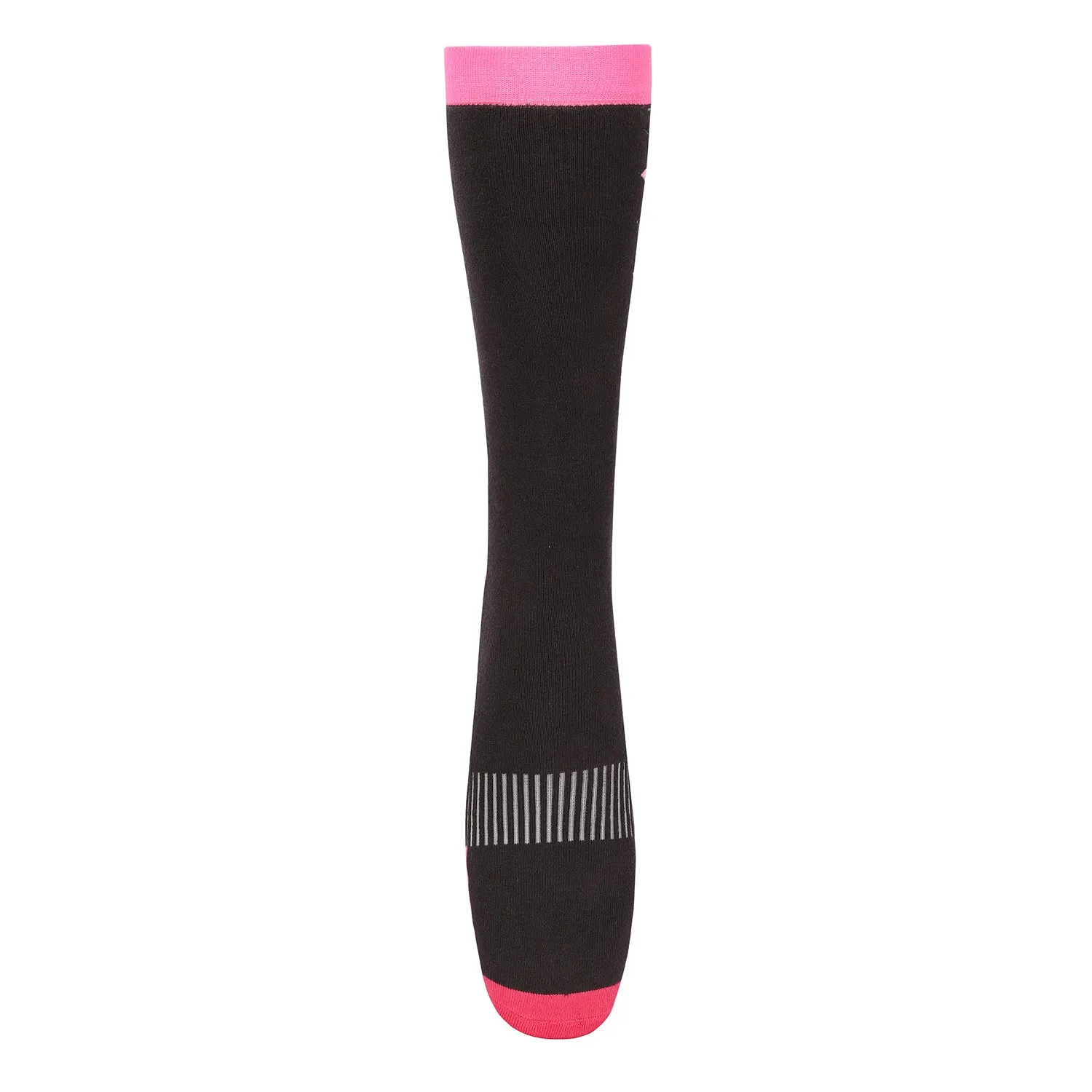 TuffRider Neon Winter Argyle paardrijsokken neon peach dik
