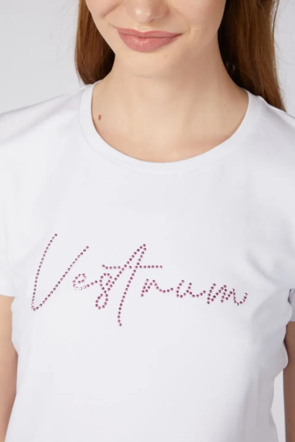 Vestrum Chantilly T-shirt dames wit strass