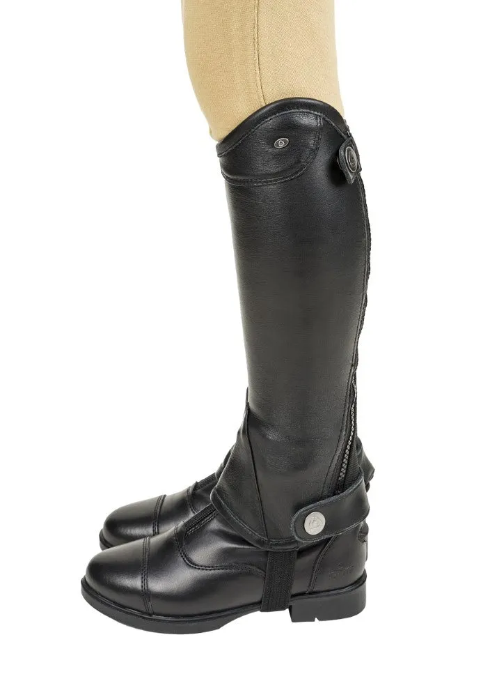 Lettia London kinder chaps zwart leer