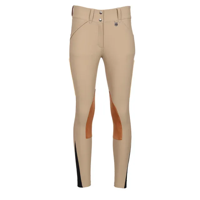 Dapplebay Sport Suede rijbroek heritage tan knie