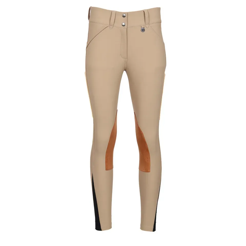 Dapplebay Sport Suede rijbroek heritage tan knie