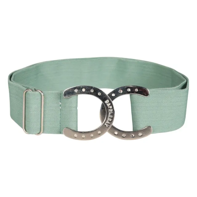Dapplebay Horse Shoe riem dusty teal one size elastiek
