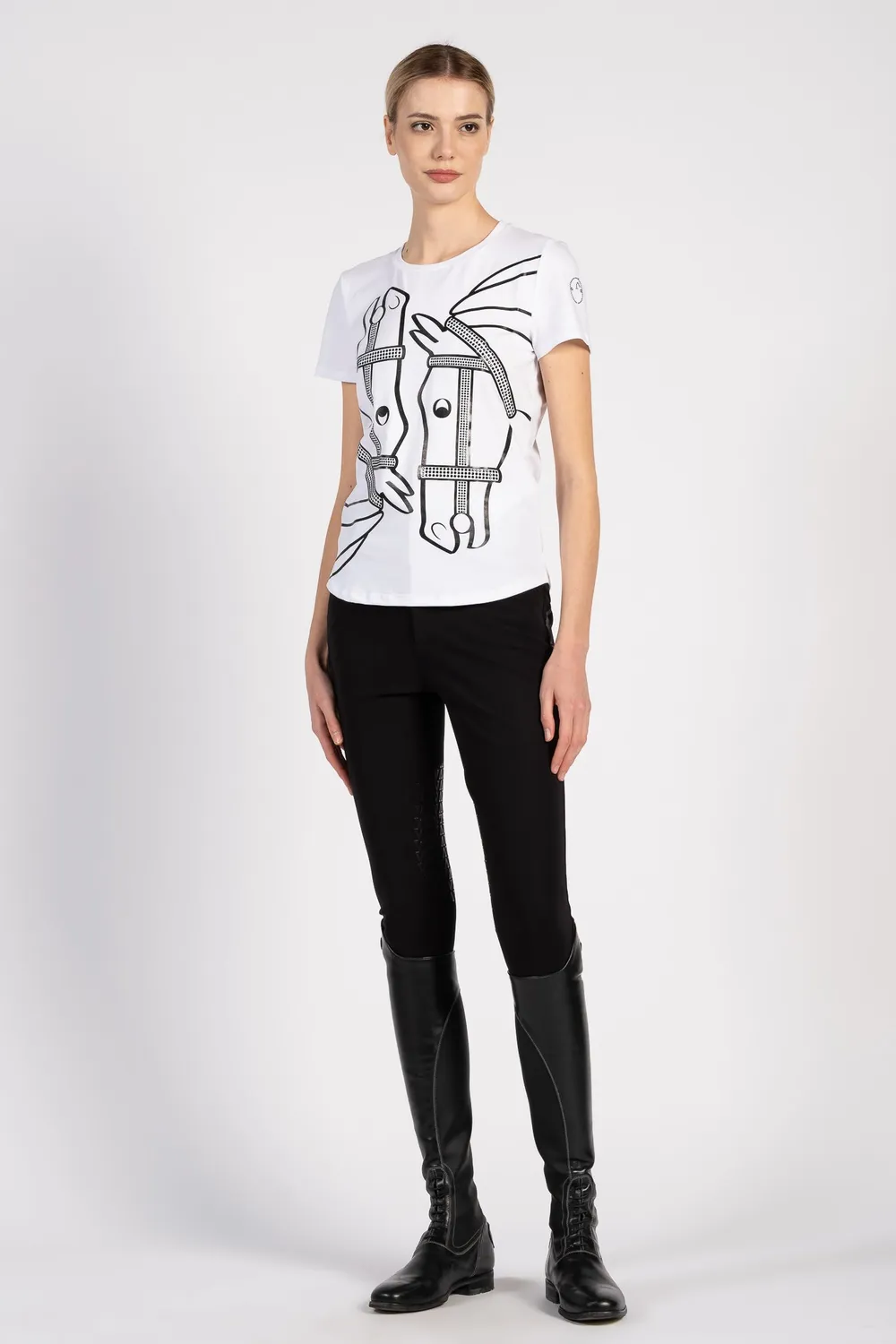 Vestrum Marbella dames T-shirt katoen paardenprint