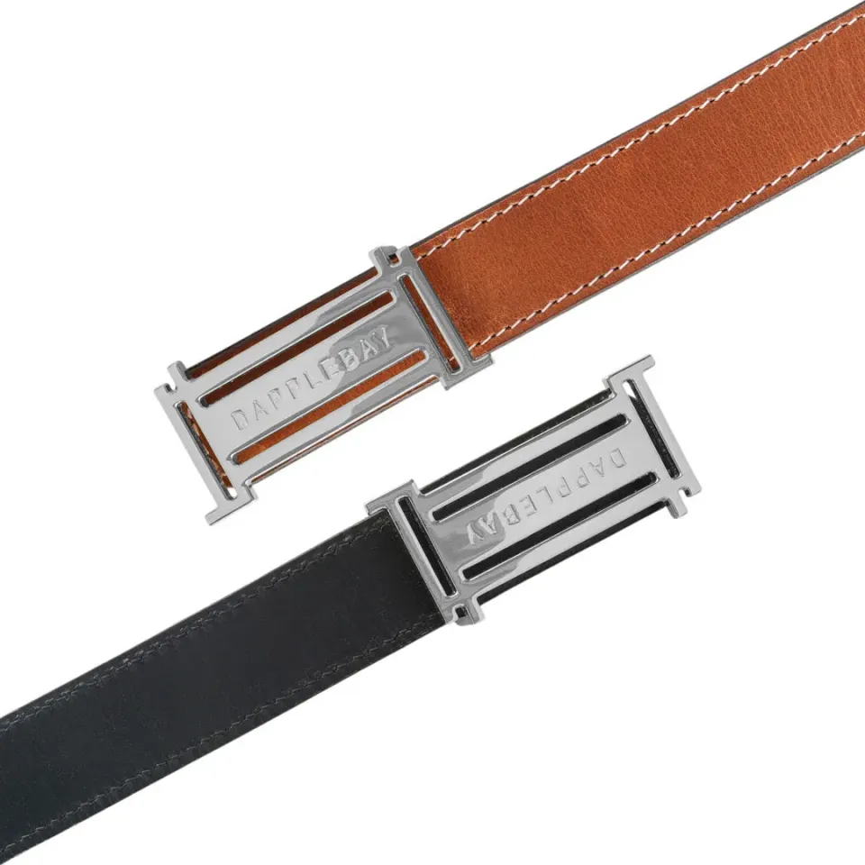 Dapplebay Reversible Jump Belt riem Silver verstelbaar