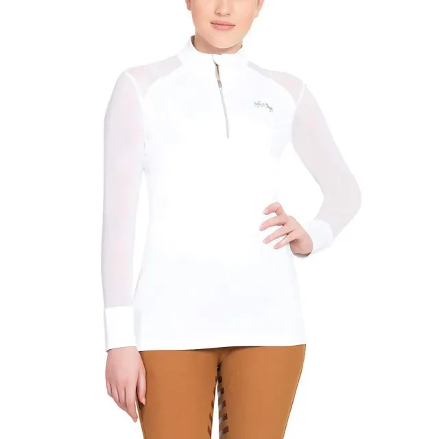 Equine Couture Erna EquiCool rijshirt wit lange mouw