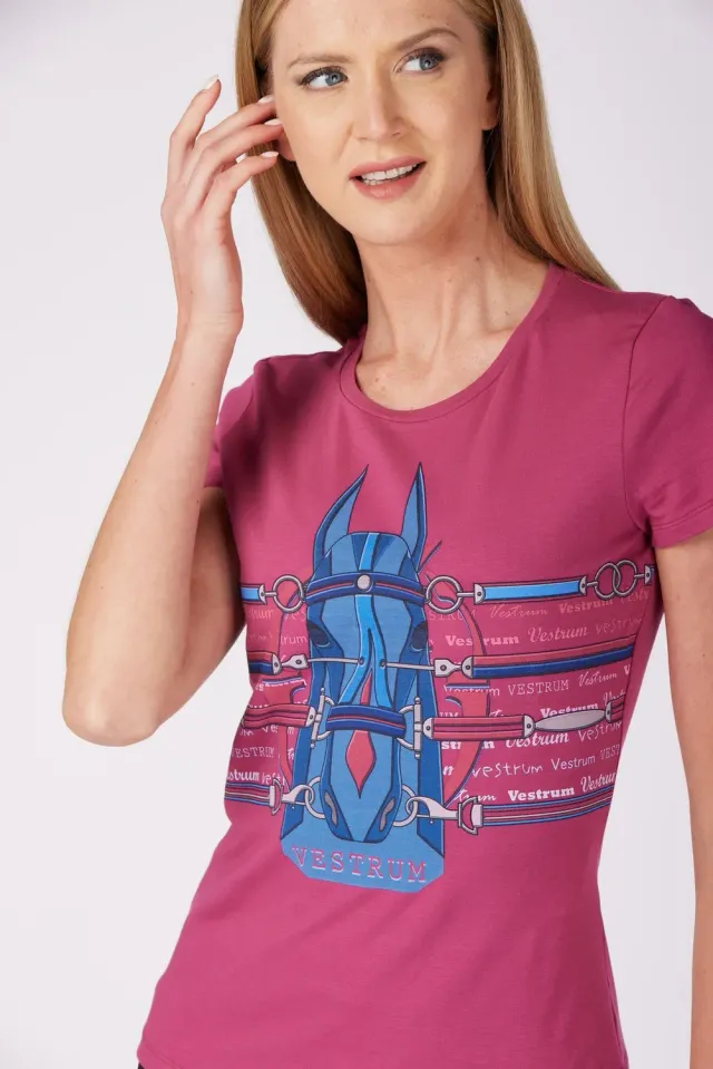 Vestrum Madeira damesshirt katoen stretch met print