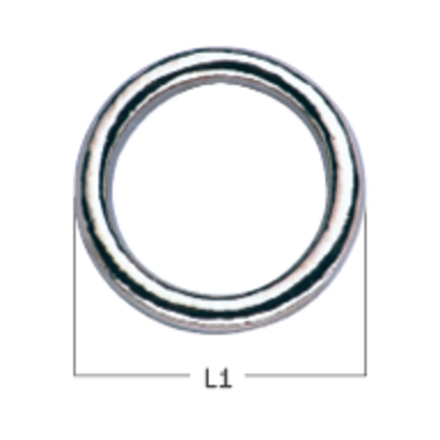 Herm Sprenger ring rvs 36/25mm roestvast