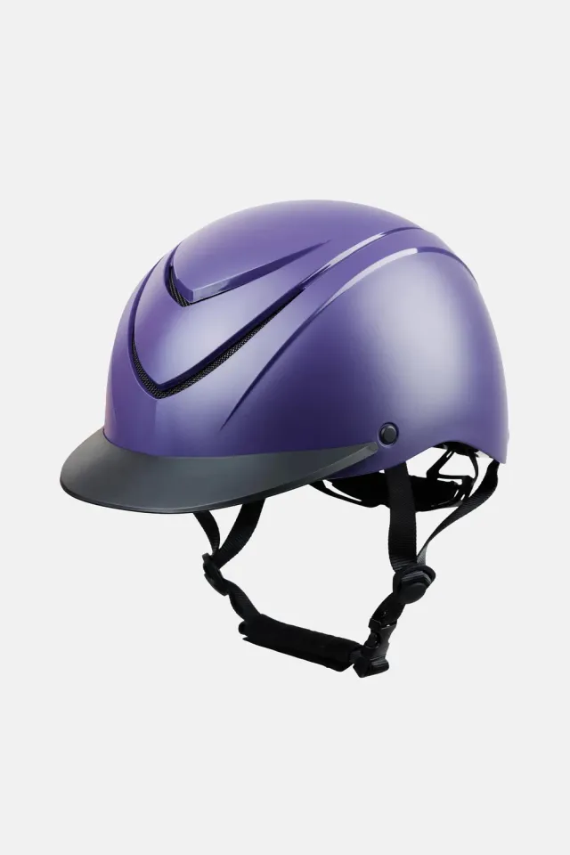 Horze Nova rijhelm Purple Velvet M verstelbaar