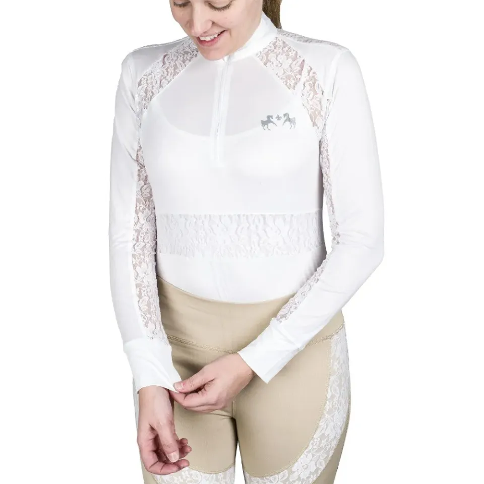 Equine Couture Spicy Girl Cinnamon wedstrijdshirt wit