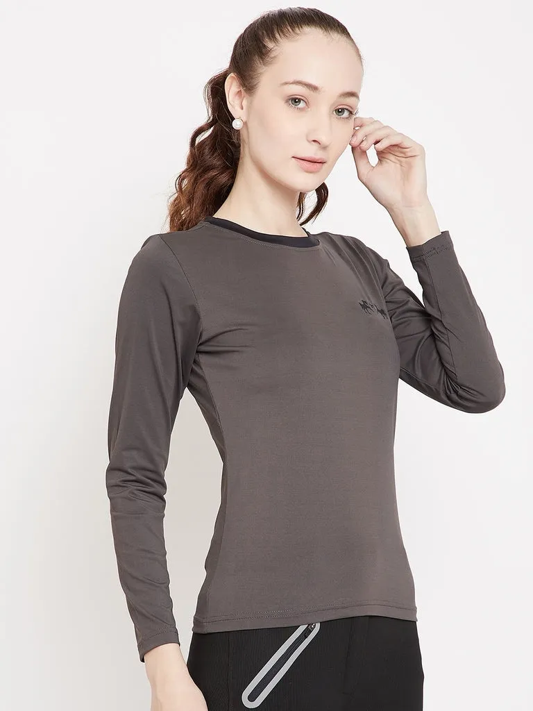 Equine Couture Equilibrium shirt Duck Green lange mouw stretch