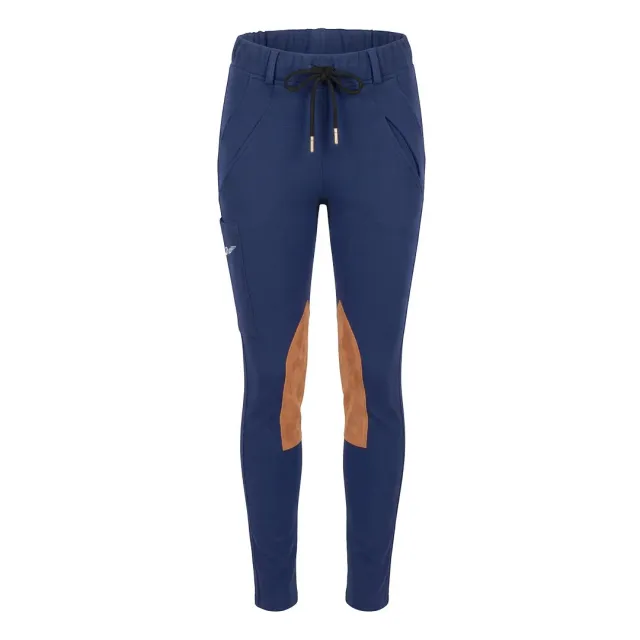 TuffRider Cotton Naturals dames rijbroek navy katoen