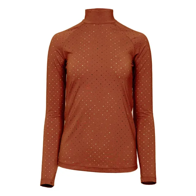 Dapplebay Aircut Mock Neck LS shirt lange mouw rust ademend