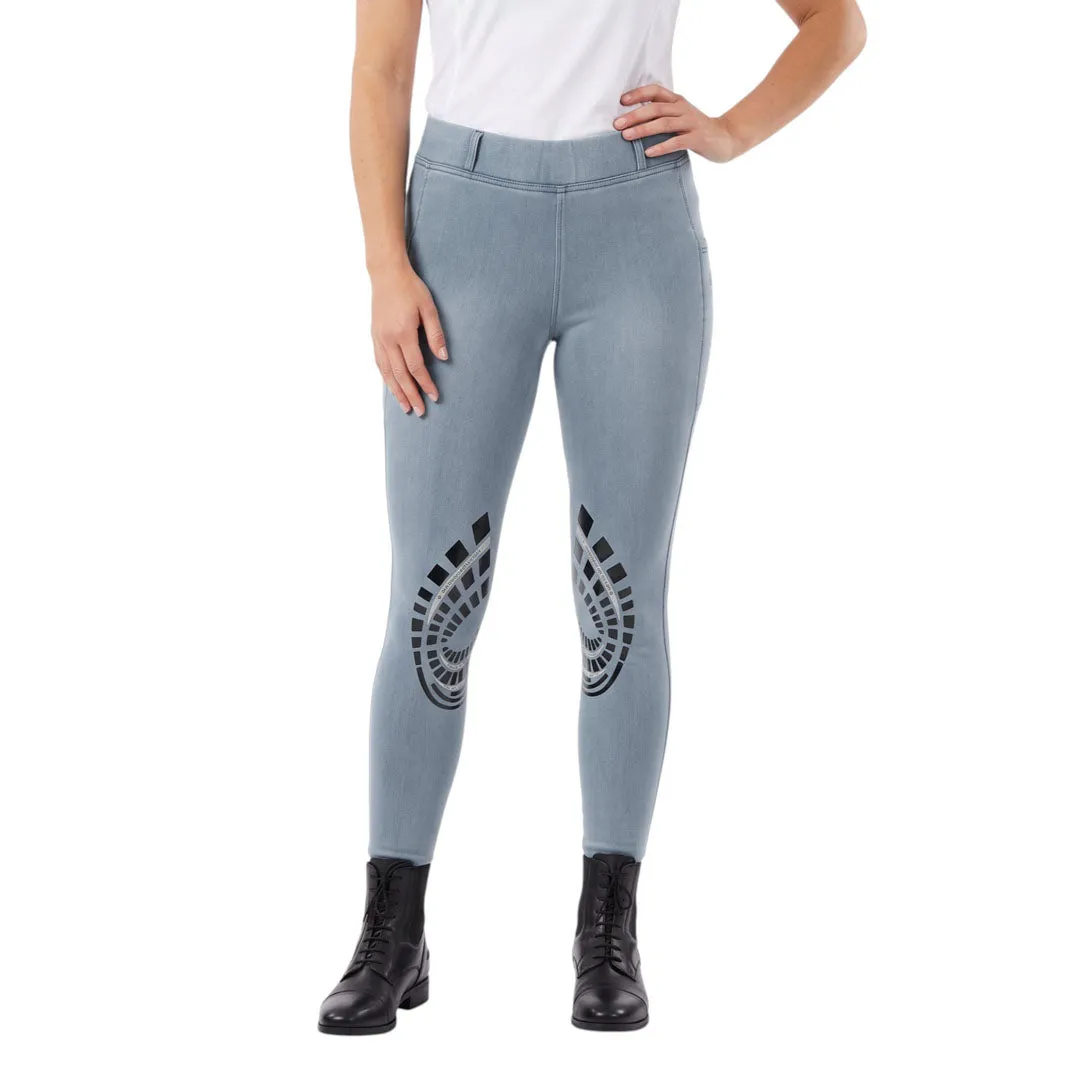 Equine Couture Denim rijlegging kniegrip telefoonvak denim M