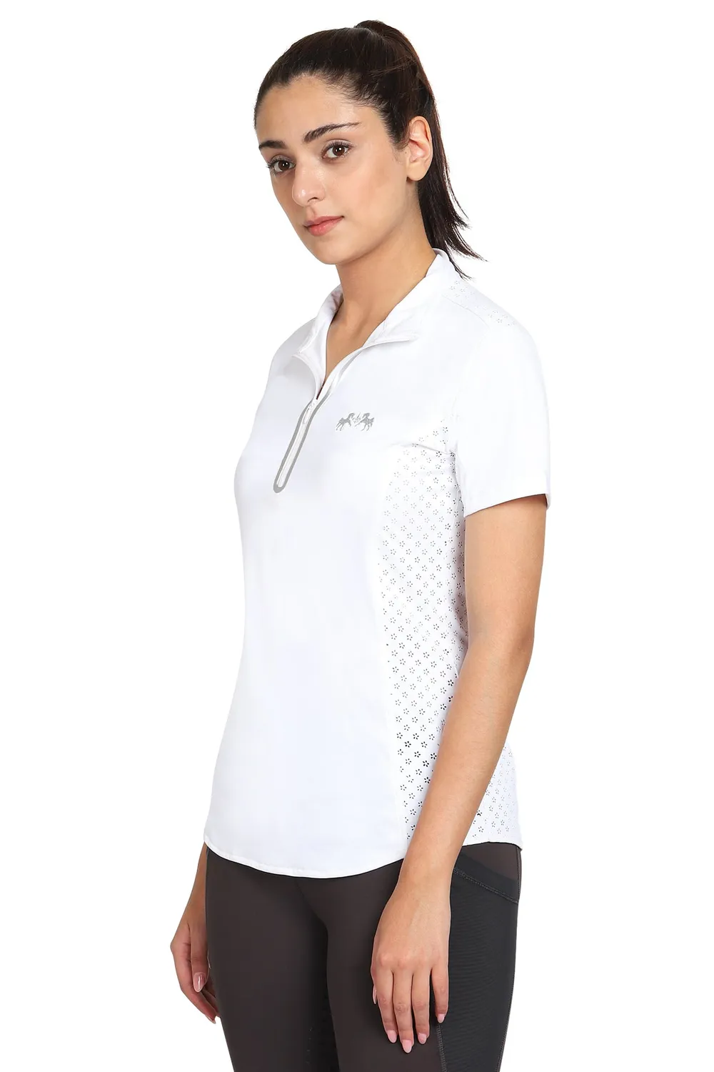 Equine Couture Malta sportshirt dames wit XL