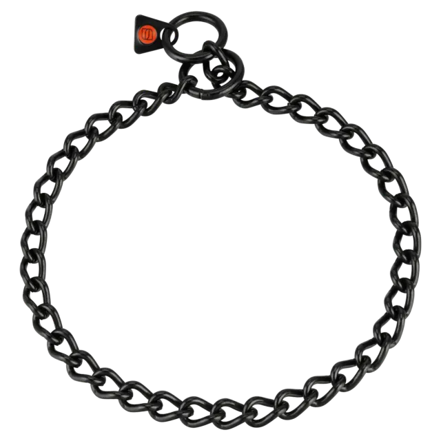 HS Sprenger Halskette 51112-57 hondenketting 3,0 mm zwart
