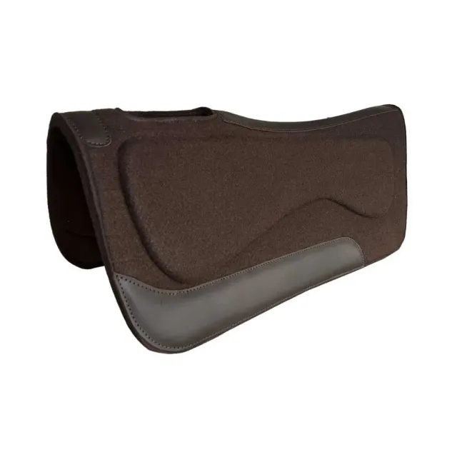 TuffRider Dynamic Ease western zadelpad bruin vilt 32x32
